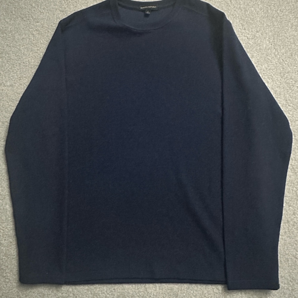 Banana Republic Shirt - Men’s Long Sleeve Shirt- Size L - Navy Blue